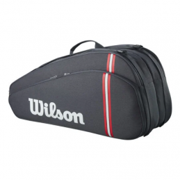 WILSON TOUR 6 BAG ZWART '25