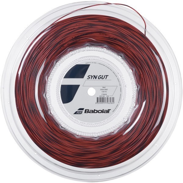 BABOLAT SYNTHETIC GUT 200M RED BLACK Snaren kopen bij Rojo